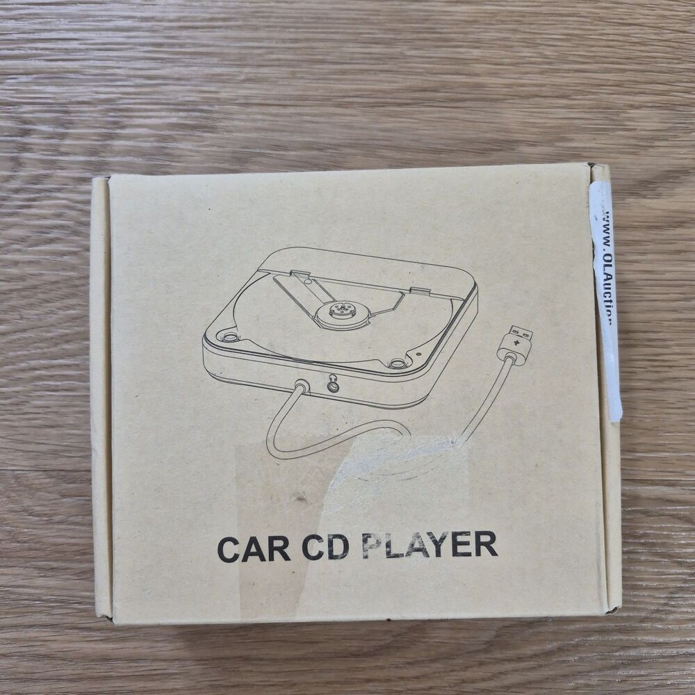 NEW Portable CAR CD Player USB & AUX Connection Universal Compatibility Remote